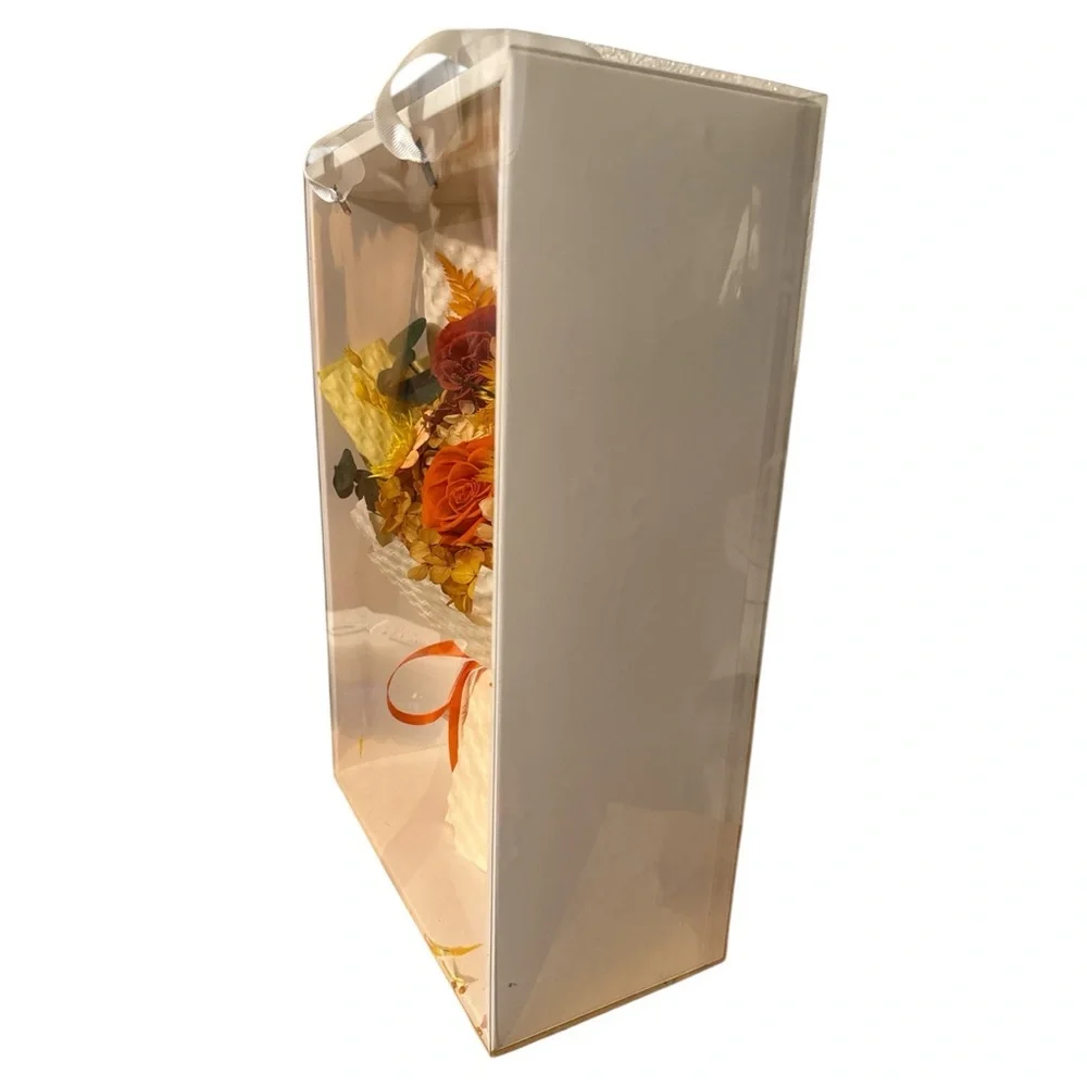 Preserved Flower Bouquet Real Roses Lasts 3 Years Gift Ready Floral Arrangement
